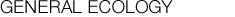 General Ecology